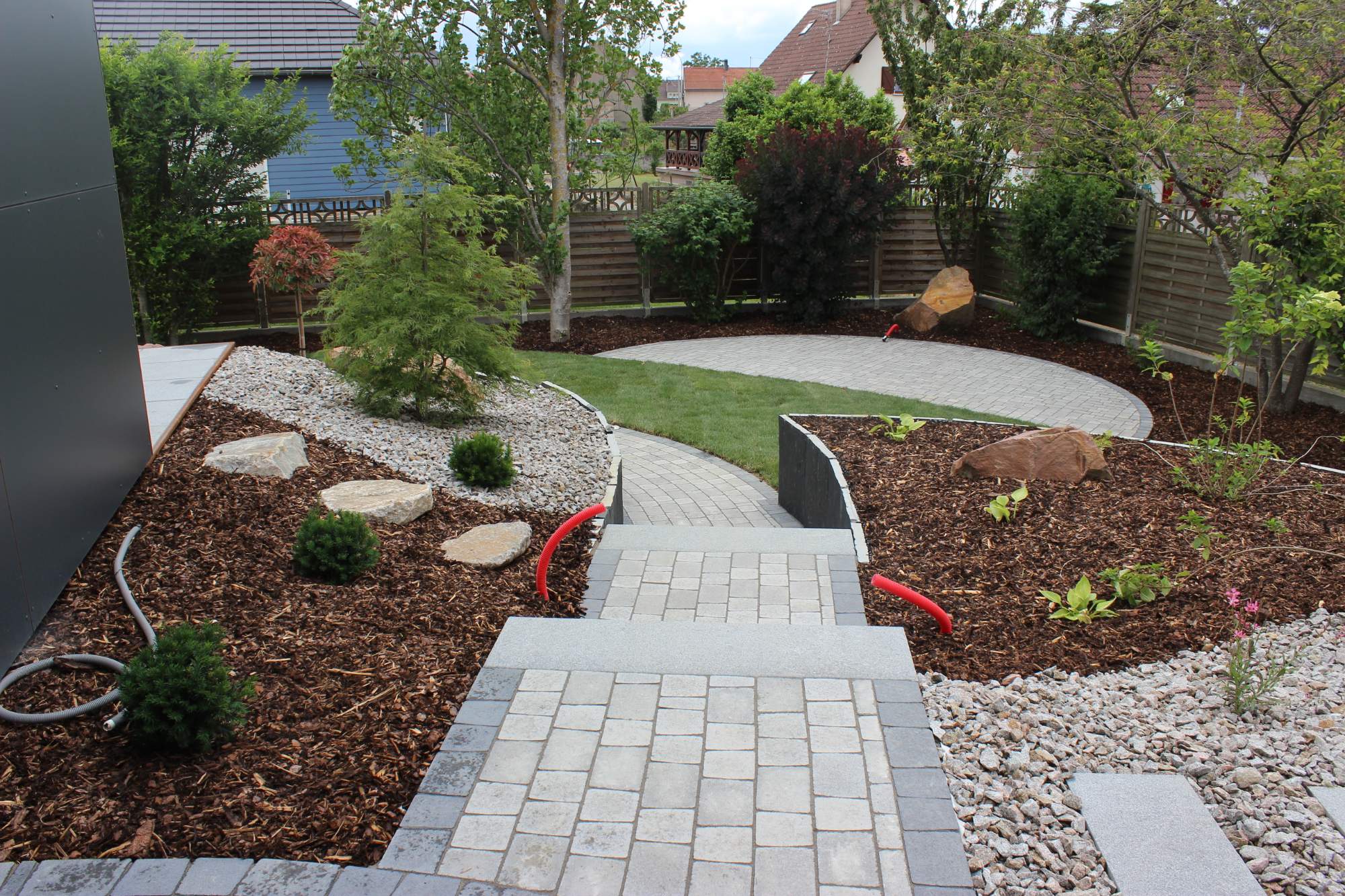 Aménagement extérieur sur mesure : terrasses, dallages et jardins autour de Sainte-Croix-en-Plaine et Breisach Saint-Louis